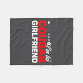 Couverture Polaire I'm His Cougar Girlfriend Funny Matching Couples Q (Devant (Horizontal))