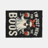 Couverture Polaire I'm Just Here For The Boos Halloween Women Ghost C (Devant (Horizontal))