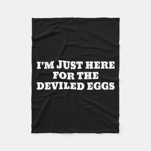 Couverture Polaire I'm Just Here For The Deviled Eggs Funny Couple Ma (Devant)