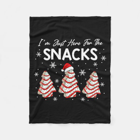 Couverture Polaire I'm Just Here For The Snacks Christmas Cakes Debbi (Devant)