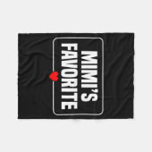 Couverture Polaire I'm Mimi's Favorite Granhild Grandson Granddaughte (Devant (Horizontal))