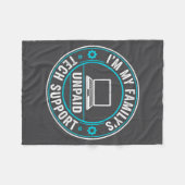 Couverture Polaire I'm My Family's Unpaid Tech Suprt Funny Computer E (Devant (Horizontal))