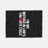 Couverture Polaire I'm My Mother In Law's Favorite Child Funny Daught (Devant (Horizontal))