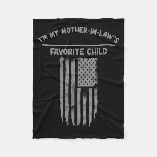 Couverture Polaire I'm My Mother In Law's Favorite Child Funny Mother (Devant)