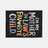 Couverture Polaire I'm My Mother In Law's Favorite Child Funny Parent (Devant (Horizontal))
