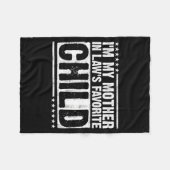 Couverture Polaire I'm My Mother In Law's Favorite Child Funny Parent (Devant (Horizontal))