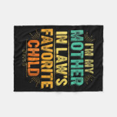 Couverture Polaire I'm My Mother In Law's Favorite Child Funny Parent (Devant (Horizontal))