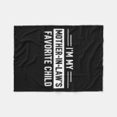 Couverture Polaire I'm My Mother In Law's Favorite Child Funny Parent (Devant (Horizontal))