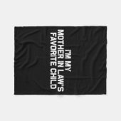 Couverture Polaire I'm My Mother In Law's Favorite Child Funny Parent (Devant (Horizontal))