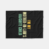 Couverture Polaire I'm My Mother In Law's Favorite Child Funny Parent (Devant (Horizontal))