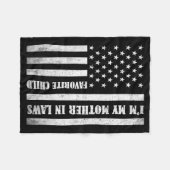 Couverture Polaire I'm My Mother In Laws Favorite Child Funny Parent (Devant (Horizontal))
