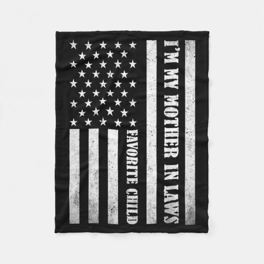 Couverture Polaire I'm My Mother In Laws Favorite Child Funny Parent (Devant)