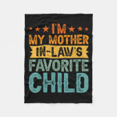 Couverture Polaire I'm My Mother In Law's Favorite Child Funny Parent (Devant)