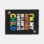 Couverture Polaire I'm My Mother In Law's Favorite Child Funny Parent (Devant (Horizontal))