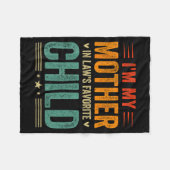 Couverture Polaire I'm My Mother In Law's Favorite Child Funny Son In (Devant (Horizontal))