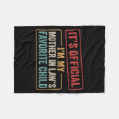 Couverture Polaire I'm My Mother In Law's Favorite Child Funny Son In (Devant (Horizontal))