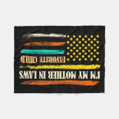Couverture Polaire I'm My Mother In Laws Favorite Child Mother Day Pa (Devant (Horizontal))