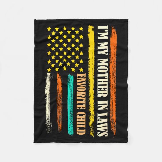 Couverture Polaire I'm My Mother In Laws Favorite Child Mother Day Pa (Devant)