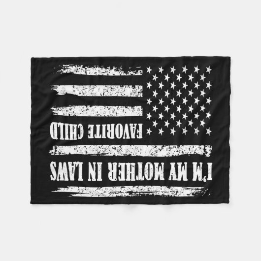 Couverture Polaire I'm My Mother In Law's Favorite Child Sarcastic Co (Devant (Horizontal))