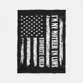 Couverture Polaire I'm My Mother In Law's Favorite Child Sarcastic Co (Devant)