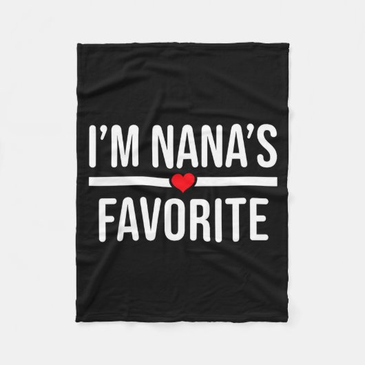 Couverture Polaire I'm Nana's Favorite (Devant)