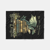 Couverture Polaire I'm Not A Bookworm I'm A Book Dragon  (Devant (Horizontal))