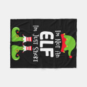 Couverture Polaire I'm Not An Elf I'm Just Short Family Christmas Pjs (Devant (Horizontal))