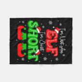 Couverture Polaire Im Not An Elf Just Short Funny Christmas Xmas Men (Devant (Horizontal))