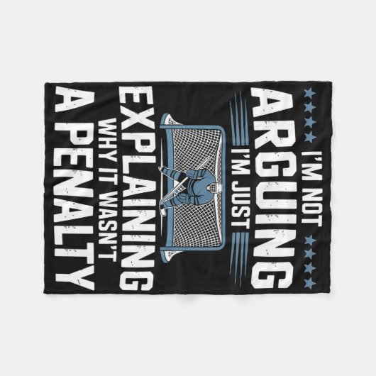 Couverture Polaire I'm Not Arguing I'm Just Explaining Why It Wasn't  (Devant (Horizontal))