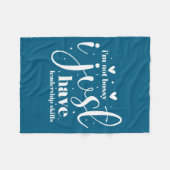 Couverture Polaire I'm not bossy i just have leadership skills  (Devant (Horizontal))