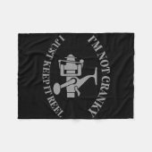 Couverture Polaire I'm Not Cranky I Just Keep It Reel Funny Fishing A (Devant (Horizontal))