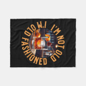 Couverture Polaire I'm Not Old I'm Old Fashioned, Funny Birthday Pun  (Devant (Horizontal))