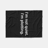 Couverture Polaire I'm Not Quiet I'm Plotting Funny Introvert  (Devant (Horizontal))