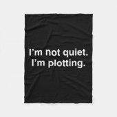 Couverture Polaire I'm Not Quiet I'm Plotting Funny Introvert  (Devant)