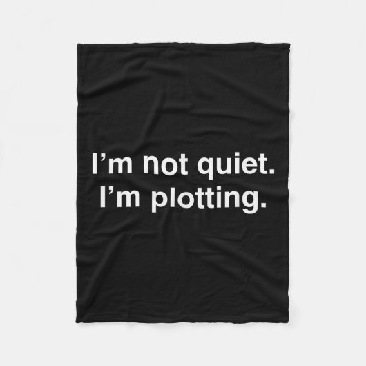 Couverture Polaire I'm Not Quiet I'm Plotting Funny Introvert  (Devant)