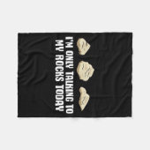 Couverture Polaire I'm Only Talking To My Rocks Today  (Devant (Horizontal))