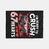 Couverture Polaire I'm Ready To Crush 67 Hearts Truck 7 6 Valentines  (Devant (Horizontal))