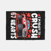 Couverture Polaire I'm Ready To Crush 67 Hearts Truck Funny 6 7 Valen (Devant (Horizontal))