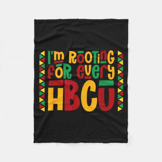 Couverture Polaire Im Rooting For Every Hbcu Historical Black College (Devant)