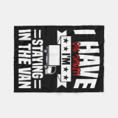 Couverture Polaire I'm Staying In Tha Van Phasmophobia Funny Gamer Me (Devant (Horizontal))