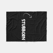 Couverture Polaire I'm Stubborn Funny Ity Character Reference (Devant (Horizontal))