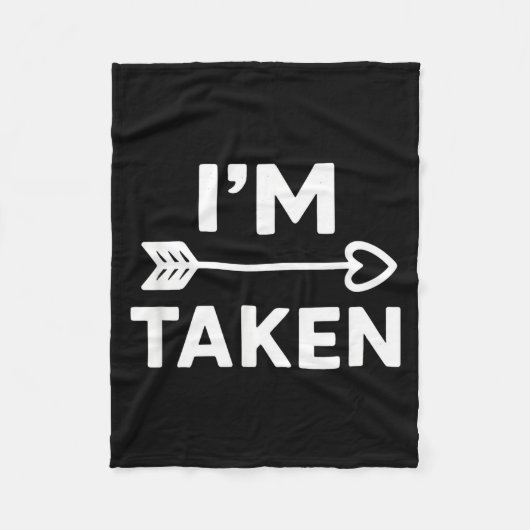 Couverture Polaire Im Taken Relationship Love Couple Valentines  (Devant)