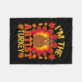 Couverture Polaire I'm The Artist Turkey Funny Fall Automne Thanksgiv (Devant (Horizontal))