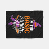 Couverture Polaire Im The Basic Witch Funny Halloween Family Matching (Devant (Horizontal))