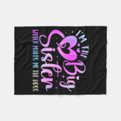 Couverture Polaire I'm The Big Sister Which Makes Me The Boss Funny S (Devant (Horizontal))