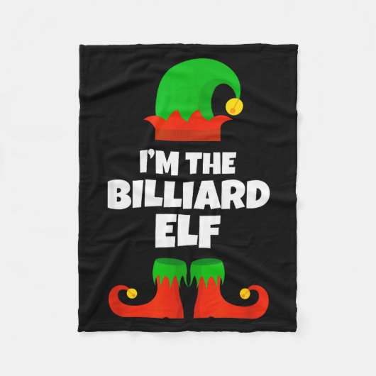 Couverture Polaire I'm The Billiard Elf Family Pajama Christmas Funny (Devant)