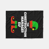 Couverture Polaire I'm The Construction Manager Elf Family Pajama Chr (Devant (Horizontal))