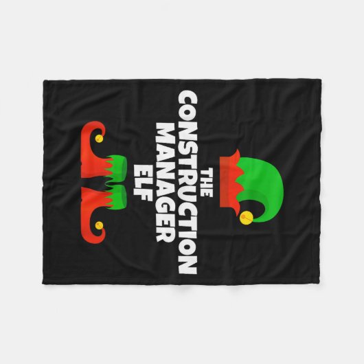 Couverture Polaire I'm The Construction Manager Elf Family Pajama Chr (Devant (Horizontal))