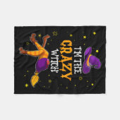 Couverture Polaire I'm The Crazy Witch Funny Halloween Matching Group (Devant (Horizontal))