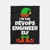 Couverture Polaire I'm The Devops Engineer Elf Family Pajama Christma (Devant)